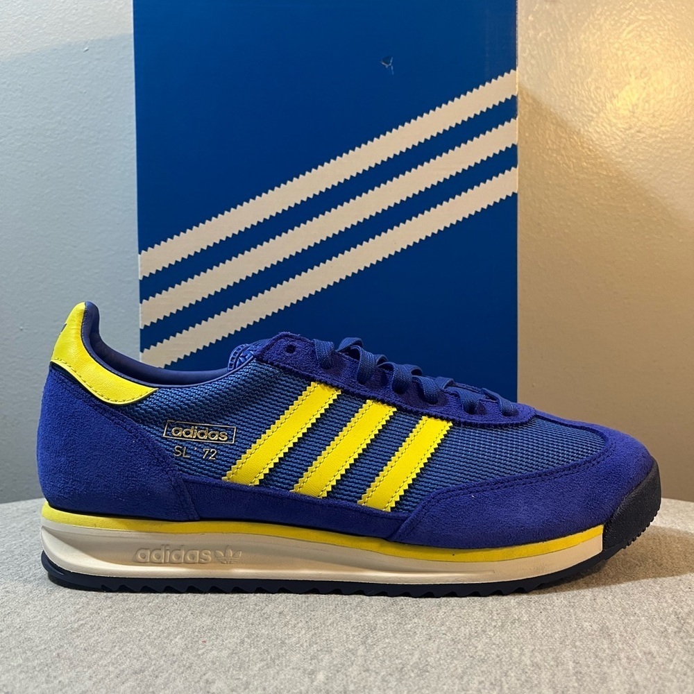 Adidas Originals SL 72 RS Semi Lucid Blue Pure Sulfur NBY Men' Size 11.5 JH5102‍ - Picture 2 of 11